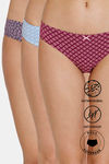 Zivame Anti-Microbial Low Rise Full Coverage Bikini Panty (Pack of 3) - Multicolor — thumbnail 1